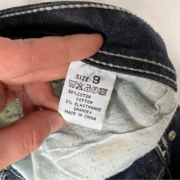 Way Jeans. Boot cut with bling & contrast stitching back pockets - Picture 7 of 8